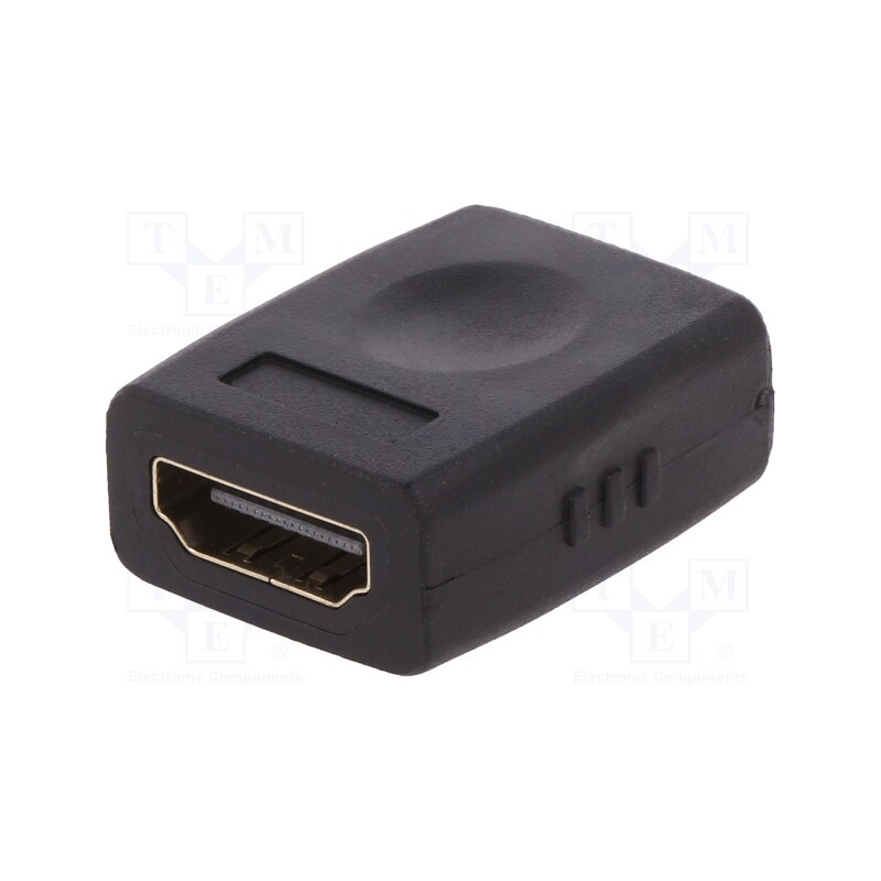 10 pcs : AK-330500-000-S - Adapter, HDMI socket,both sides, black