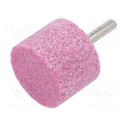 10 pcs : MA.045 - Grindingstone, Ø: 40mm, Ø: 6mm, Tip mat: aluminium oxide