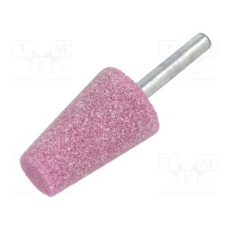 10 pcs : MN.007 - Grindingstone, Ø: 25mm, Ø: 6mm, Tip mat: aluminium oxide