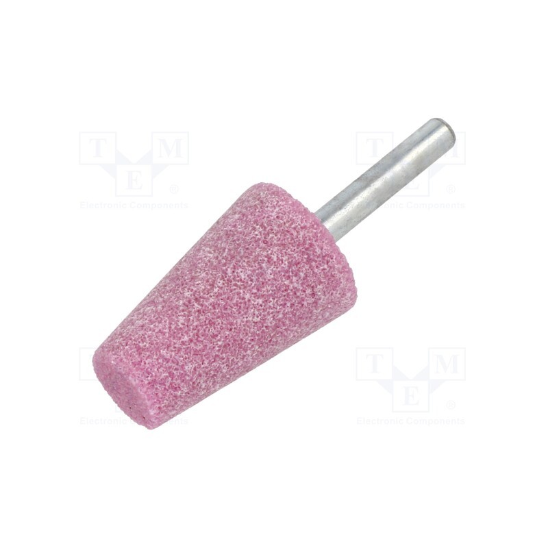 10 pcs : MN.007 - Grindingstone, Ø: 25mm, Ø: 6mm, Tip mat: aluminium oxide