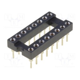 10 pcs : ICM-316-1-GT - Socket: integrated circuits, DIP16, Pitch: 2.54mm, precision, THT