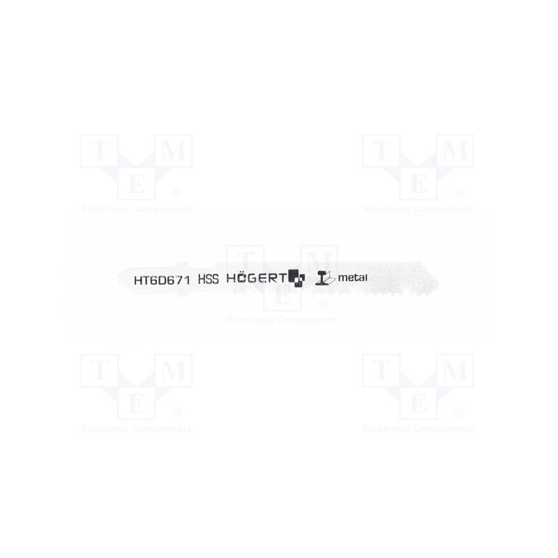 10 pcg : HT6D671 - Hacksaw blade, metal,jigsaw, 76mm, 12teeth/inch, 5pcs.