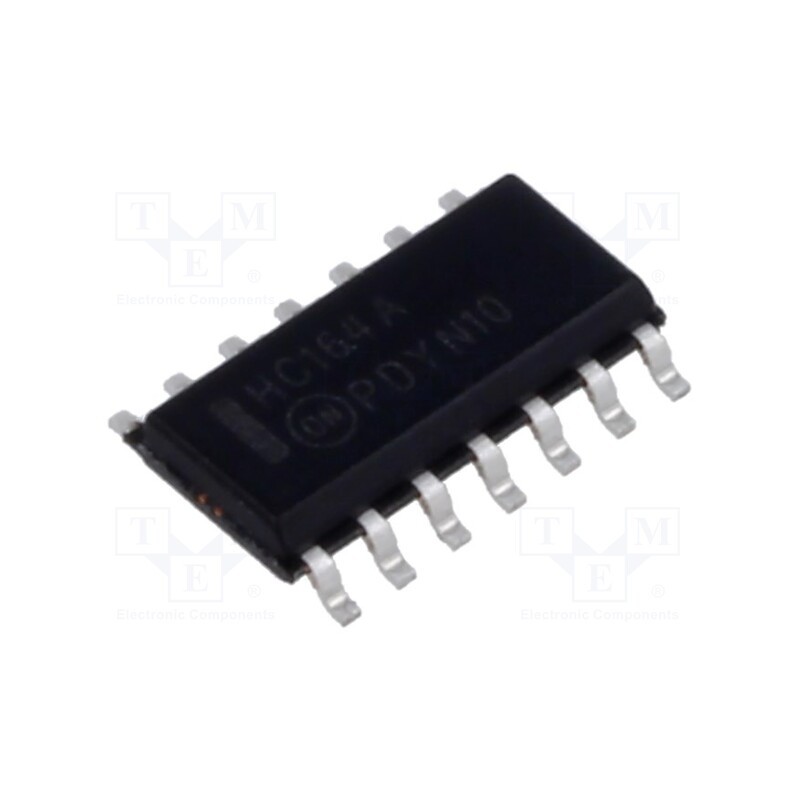 10 pcs : MM74HC164M - IC: digital, 8bit,shift register,serial input,parallel out