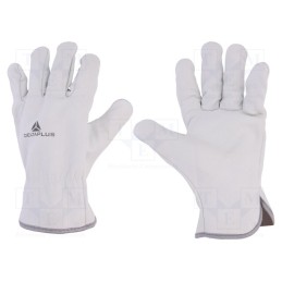 10 set : FBN4911 - Protective gloves, Size: 11, natural leather, FBN49