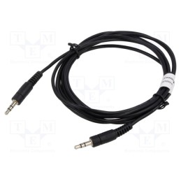 10 pcs : AK-510100-025-S - Cable, Jack 3.5mm 3pin plug,both sides, 2.5m, black