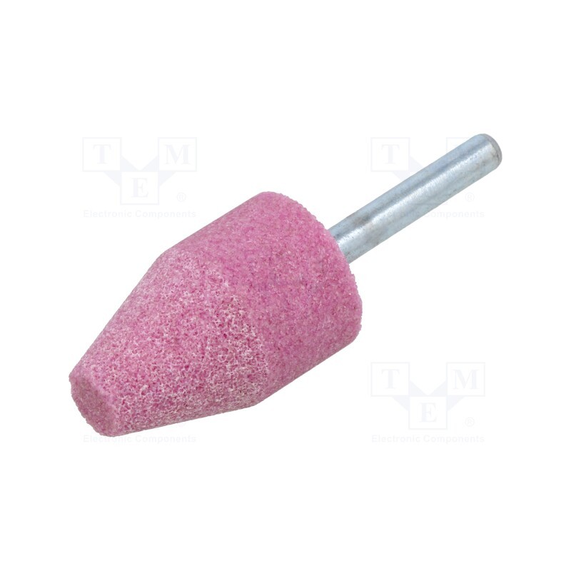 10 pcs : MC.011 - Grindingstone, Ø: 25mm, Ø: 6mm, Tip mat: aluminium oxide