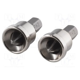 10 set : 1342000 - Screwdriver bit, Phillips, PH2, Overall len: 25mm, 2pcs.