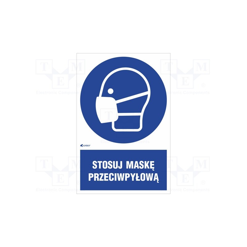 20 pcs : IM/016/1/C1/P - Safety sign, regulatory, PVC, W: 200mm, H: 300mm