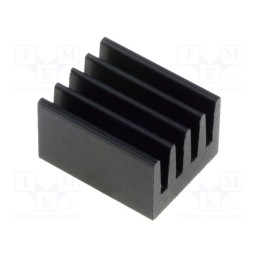 10 pcs : ICKSMDF10SA - Heatsink: extruded, black, L: 10mm, W: 8mm, H: 6mm, 71K/W, aluminium