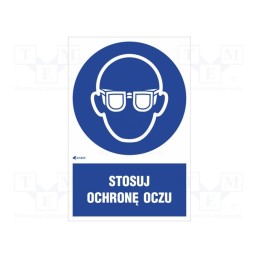 20 pcs : IM/004/1/C1/P - Safety sign, regulatory, PVC, W: 200mm, H: 300mm