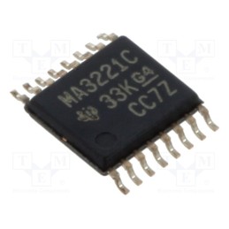 10 pcs : MAX3221CPWR - IC: interface, transceiver, RS232, 250kbps, TSSOP16, 3÷5.5VDC