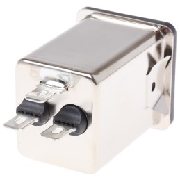 1 pcs - Schaffner 6A, 250 V ac Male Snap-In IEC Filter FN261S-6-06-10, Faston