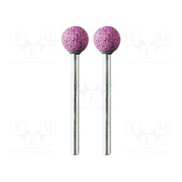 10 set : M.2175 - Grindingstone, Ø: 10mm, Ø: 3mm, Tip mat: aluminium oxide, 2pcs.