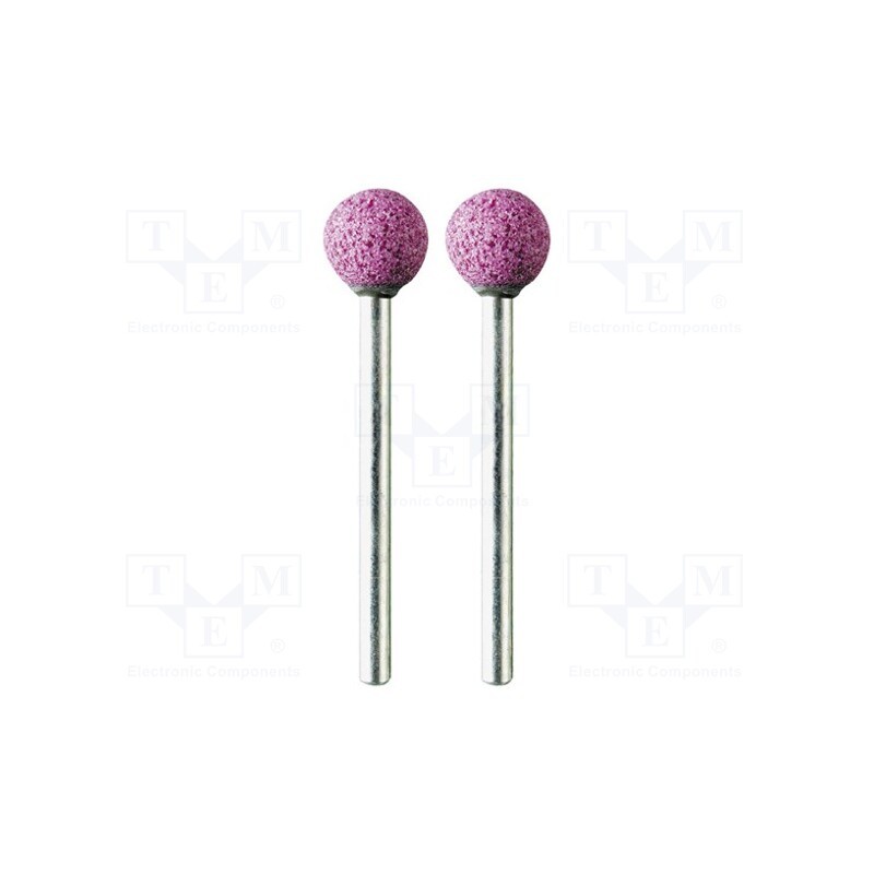 10 set : M.2175 - Grindingstone, Ø: 10mm, Ø: 3mm, Tip mat: aluminium oxide, 2pcs.