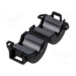 10 pcs : RRC-16-8-13-M - Ferrite: two-piece, on round cable, Ø: 8mm, 60Ω, A: 19.5mm, B: 23mm