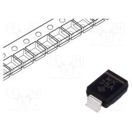 10 pcs : SMBG30A-E3/52 - Diode: TVS, 600W, 33.3V, 12.4A, unidirectional, DO215AA,