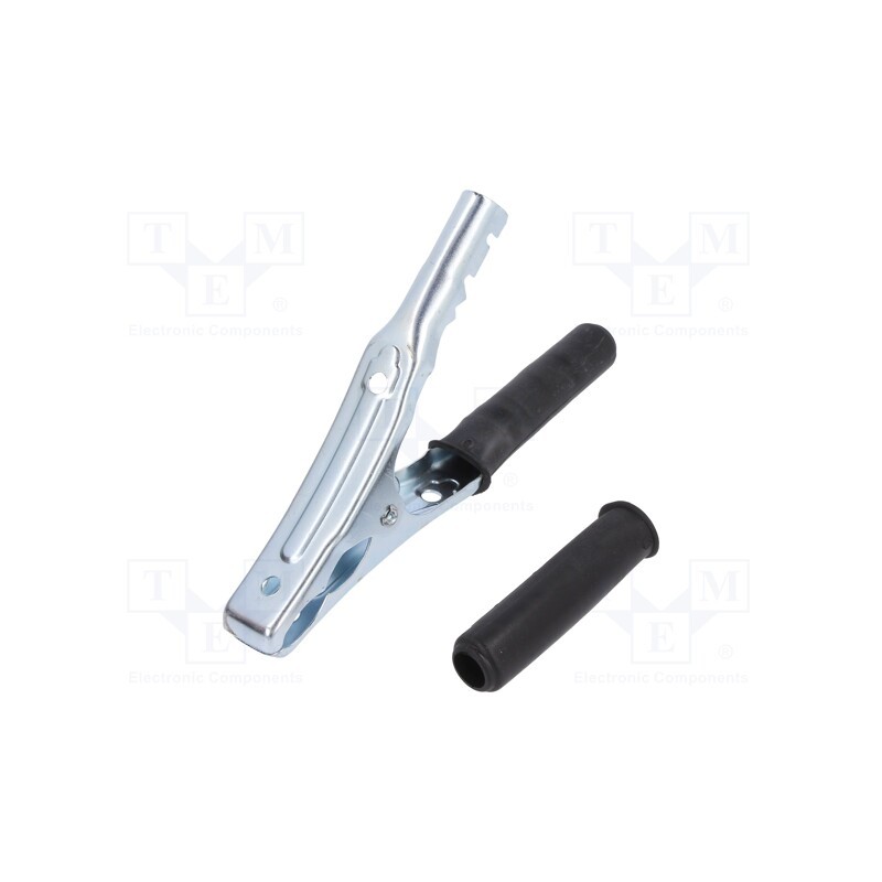10 pcs : - Crocodile clip, 200A, Grip capac: max.35mm, Overall len: 190mm
