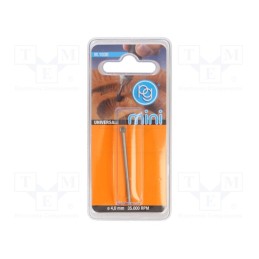 10 pcs : M.1030 - Mill, 4mm, Ø: 2.35mm, engraving