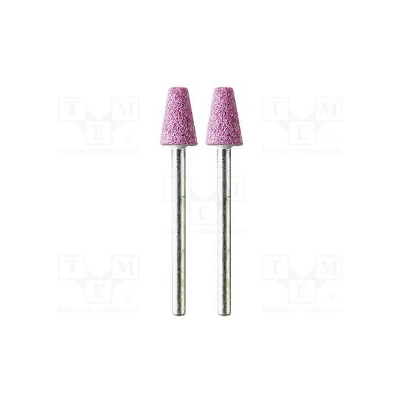 10 set : M.2115 - Grindingstone, Ø: 8mm, Ø: 3mm, Tip mat: aluminium oxide, 2pcs.