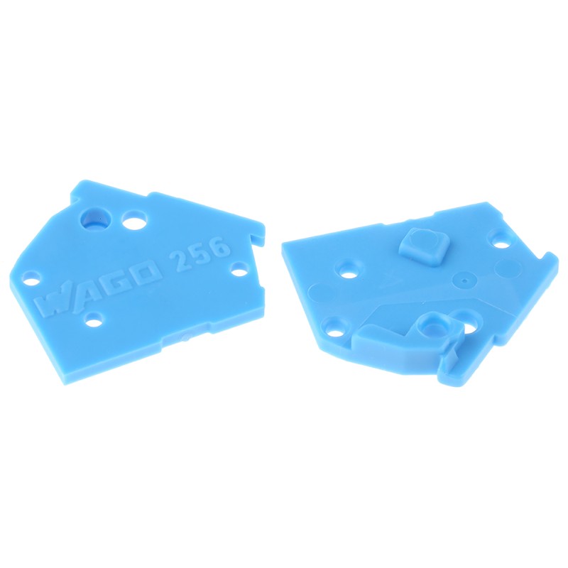 25 pcs - Wago, 256 End Plate for use with PCB Terminal Blocks & Pluggable Connectors