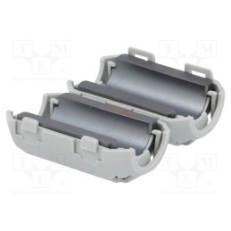 10 pcs : ZCAT2436-1330A - Ferrite: two-piece, on round cable, A: 36mm, B: 29mm, C: 13mm, grey
