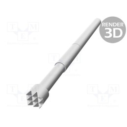 10 pcs : TK 0050N H 2,54 C 120 A - Test needle, Operational spring compression: 5.1mm, 3A, TK0050N