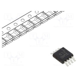 10 pcs : LMC555CMMX/NOPB - IC: peripheral circuit, astable,monostable,RC timer, 3MHz, VSOP8