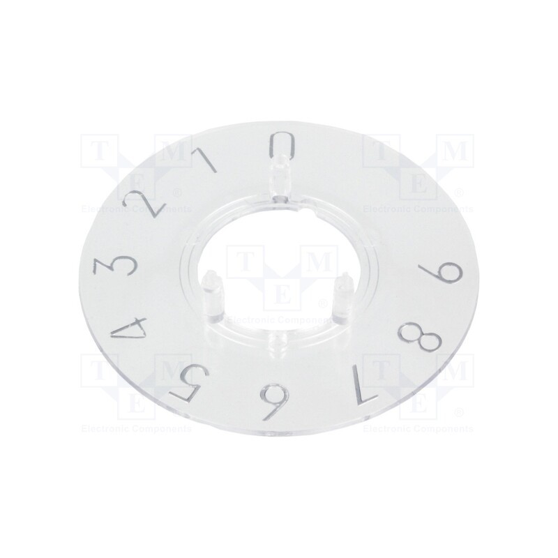 10 pcs : A4423039 - Collar, polycarbonate, transparent, push-in, A2523,A2623, 40mm