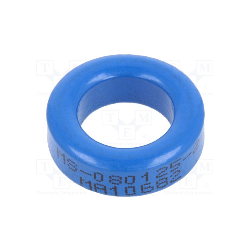 10 pcs : MS-080026-2 - Ferrite: toroidal, L: 6.35mm, Øint: 12.7mm, Øout: 20.32mm, 14nH