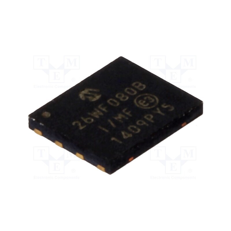 10 pcs : SST26WF040B-104I/MF - IC: FLASH memory, 4MbFLASH, SDI,SPI,SQI, 104MHz, 1.65÷1.95V, WDFN8
