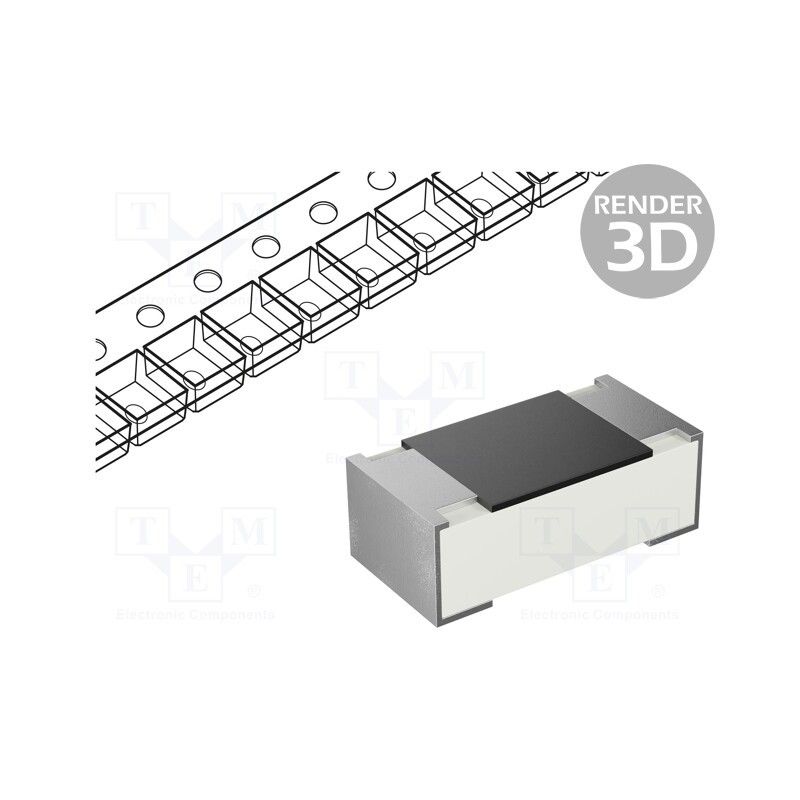 500 pcs : HP02WAF3303TCE - Resistor: thick film, SMD, 0402, 330kΩ, 100mW, ±1%, -55÷155°C