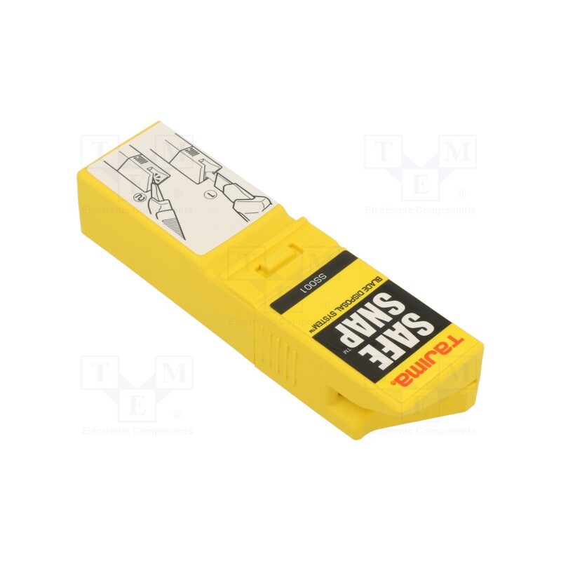 10 pcs : SS001/Y - Off blade disposal unit, safe snap off blade disposal unit