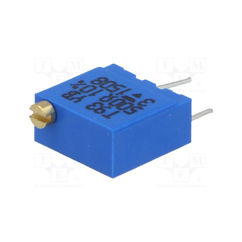 10 pcs : T93YB501KT20 - Potentiometer: mounting, multiturn, 500Ω, 500mW, THT, ±10%, linear