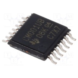 10 pcs : CD4001UBPW - IC: digital, NOR, Ch: 4, IN: 2, CMOS, SMD, TSSOP14, 3÷18VDC, -55÷125°C