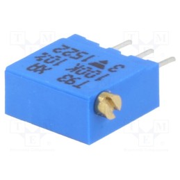 10 pcs : T93XA104KT20 - Potentiometer: mounting, multiturn, 100kΩ, 500mW, THT, ±10%, linear