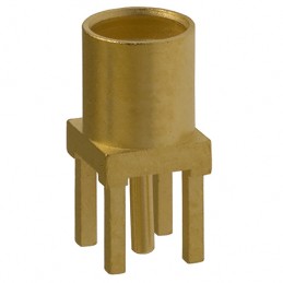 1 pcs - Cinch Connectors MMCX Series, jack PCB Mount MMCX Connector, 50Ω, Solder Termination, Straight Body