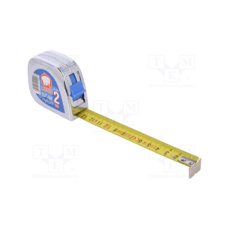 10 pcs : CL-1219 - Measuring tape, L: 2m, Width: 19mm, Enclos.mat: ABS, measure