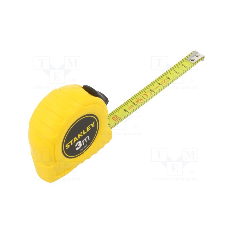 10 pcs : 0-30-487 - Measuring tape, L: 3m, Width: 12.7mm, Enclos.mat: plastic, Class: II