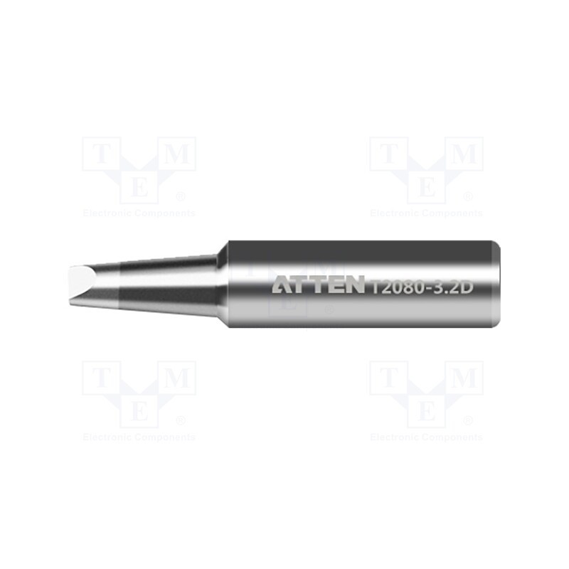 10 pcs : T2080-3.2D - Tip, chisel, 3.2mm, for soldering iron, ST-2080D