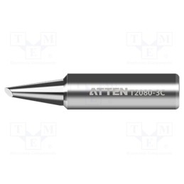 10 pcs : T2080-3C - Tip, hoof, 3mm, for soldering iron, ST-2080D