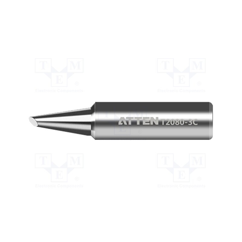 10 pcs : T2080-3C - Tip, hoof, 3mm, for soldering iron, ST-2080D