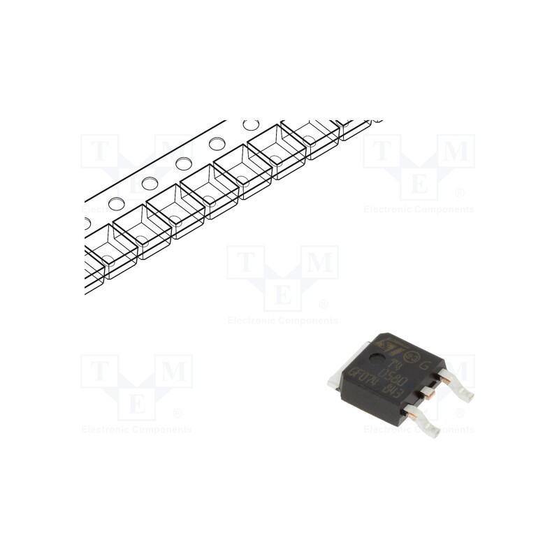 10 pcs : T405-800B-TR - Triac, 800V, 4A, DPAK, Igt: 5mA
