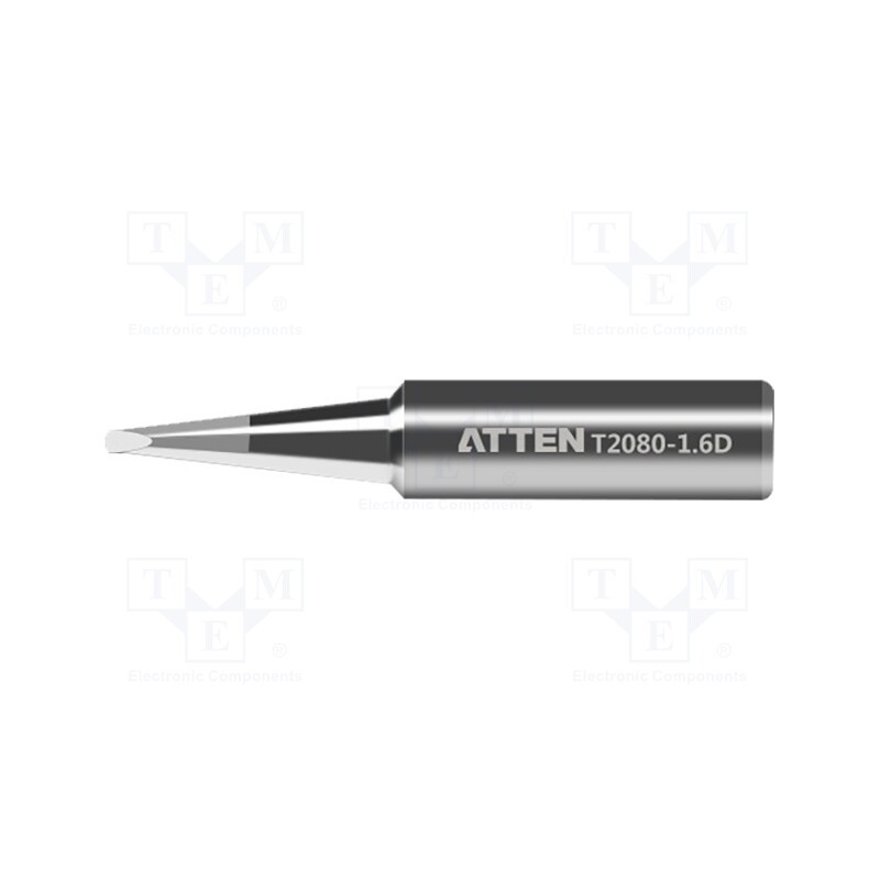 10 pcs : T2080-1.6D - Tip, chisel, 1.6mm, for soldering iron, ST-2080D
