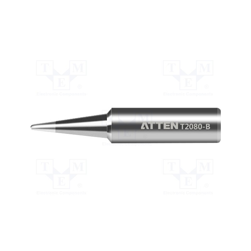 10 pcs : T2080-B - Tip, conical, 1mm, for soldering iron, ST-2080D