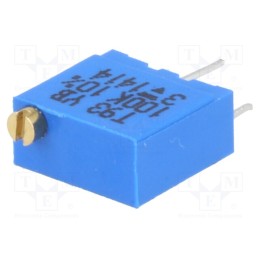 10 pcs : T93YB104KT20 - Potentiometer: mounting, multiturn, 100kΩ, 500mW, THT, ±10%, linear