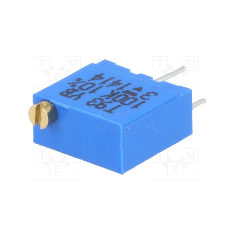 10 pcs : T93YB104KT20 - Potentiometer: mounting, multiturn, 100kΩ, 500mW, THT, ±10%, linear