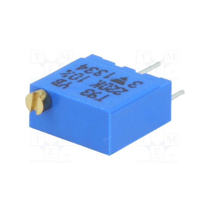 10 pcs : T93YB204KT20 - Potentiometer: mounting, multiturn, 200kΩ, 500mW, THT, ±10%, linear