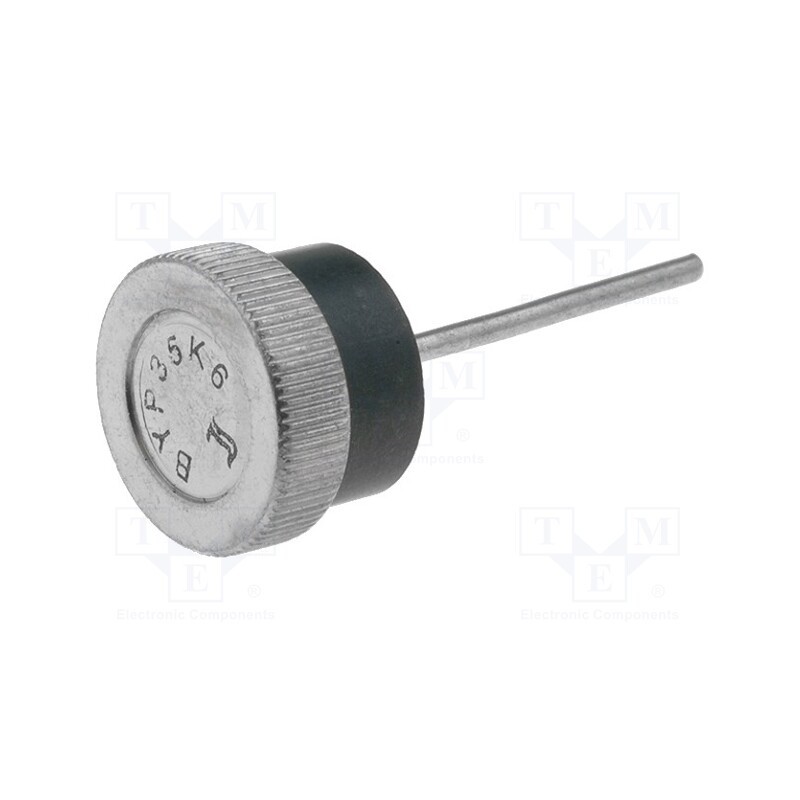 10 pcs : BYP35K6 - Diode: rectifying, 600V, 35A, 130A, Ø12,75x4,2mm, cathode on wire