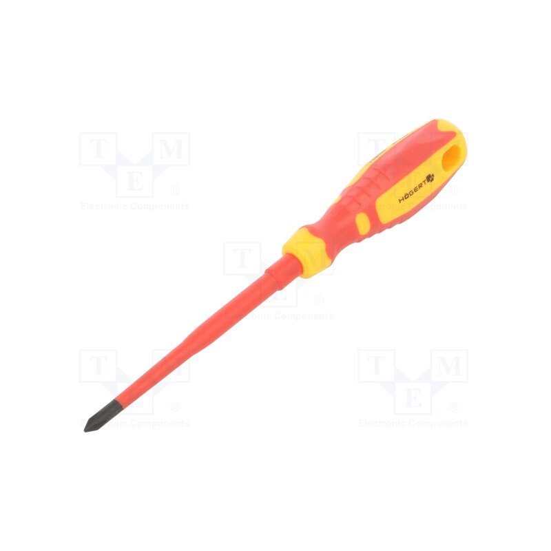 10 pcs : HT1S965 - Screwdriver, slim, insulated, Phillips, PH1, 100mm, 1kVAC