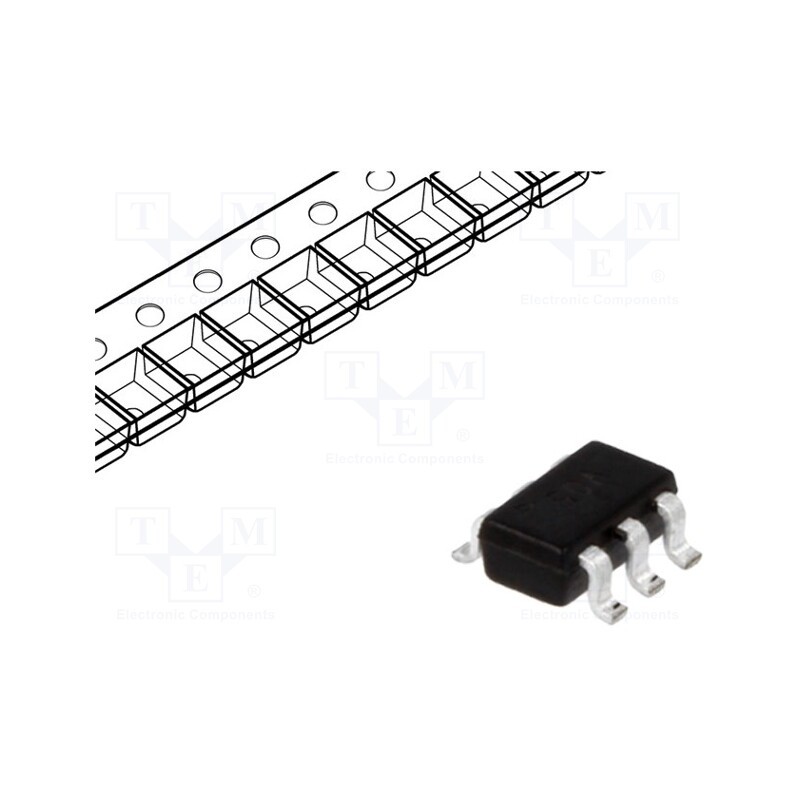 10 pcs : SRV05-4ATCT - Diode: TVS array, 6V, 12A, 300W, unidirectional, SOT23-6, Ch: 4
